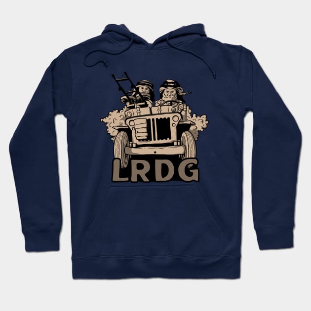 WW2 SAS desert raiders T-Shirt Hoodie by GRIM GENT